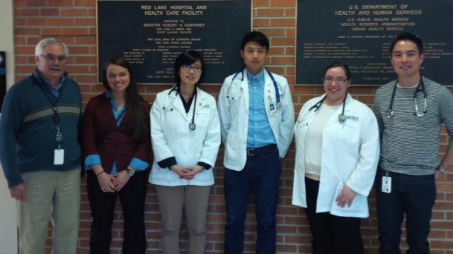 Geisel students at Red Lake Hospital