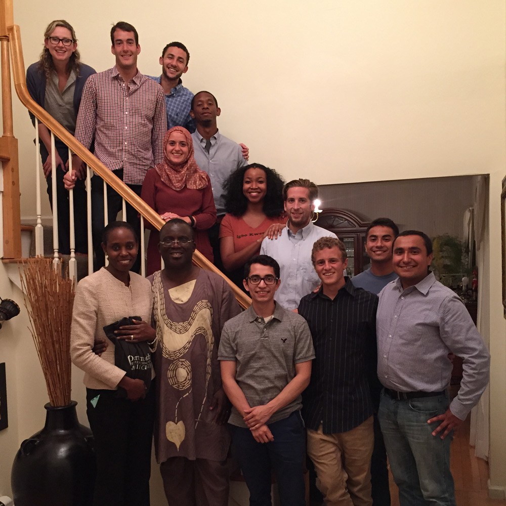 Current Geisel Urban Health Scholars pose with Geisel alumnus Dr. Chidi Achebe (Med'96) (front row, second from left) 