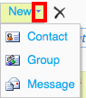 Create a new group or contact