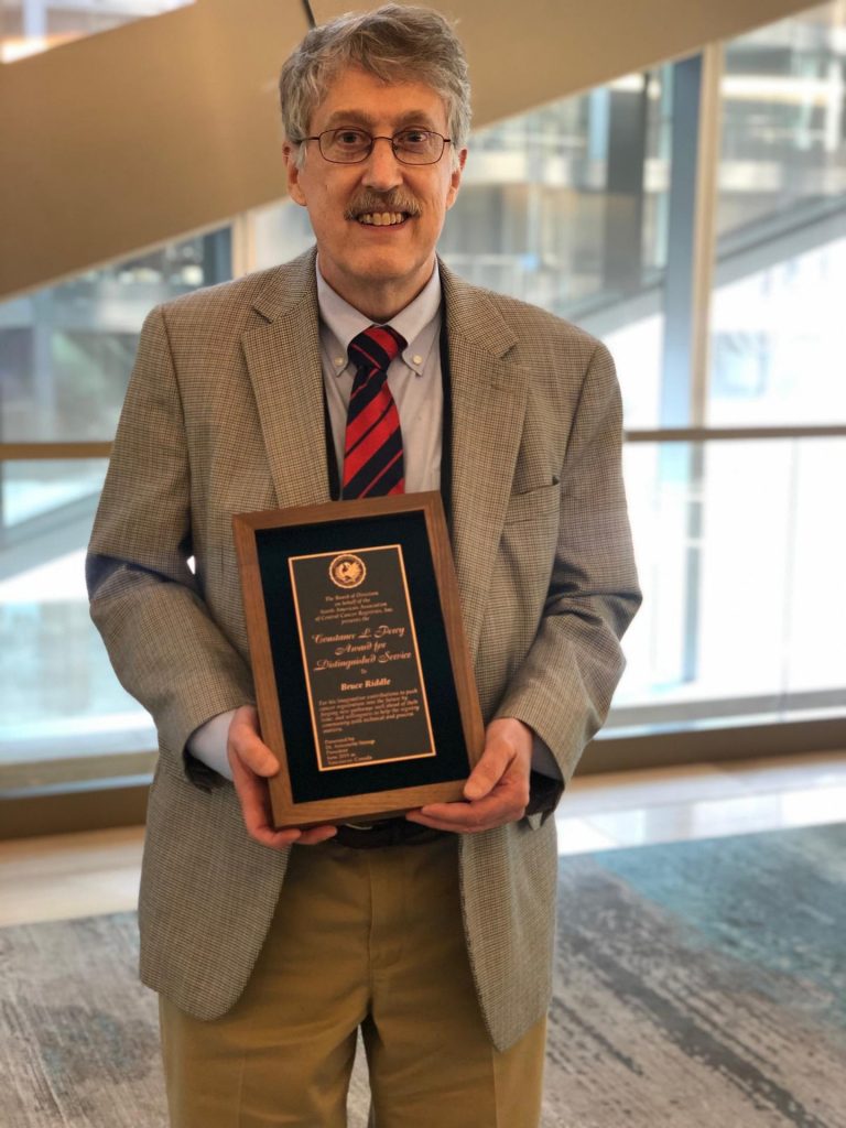 Dr. Bruce Riddle of the Department of Epidemiology has received the ...