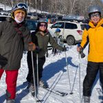 Brian, Chenhui, and Amanda are ready to hit the slopes!