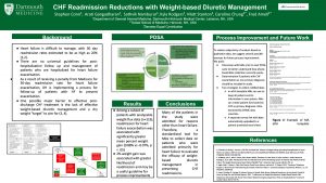 CHF Readmission Reductions with Weight-based Diuretic Management