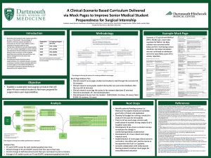 A Clinical-Scenario Based Curriculum Delivered via Mock Pages to Improve Senior Medical Student Preparedness for Surgical Internship
