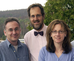 Drs. Steven Woloshin, Gilbert Welch, and Lisa Schwartz, from left