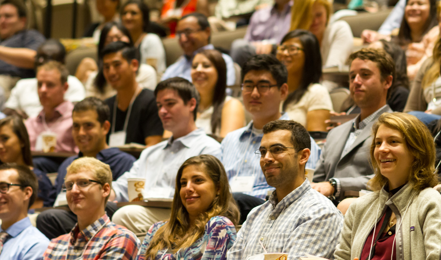 Members of the Geisel School of Medicine Class of 2018 at their first day of orientation.