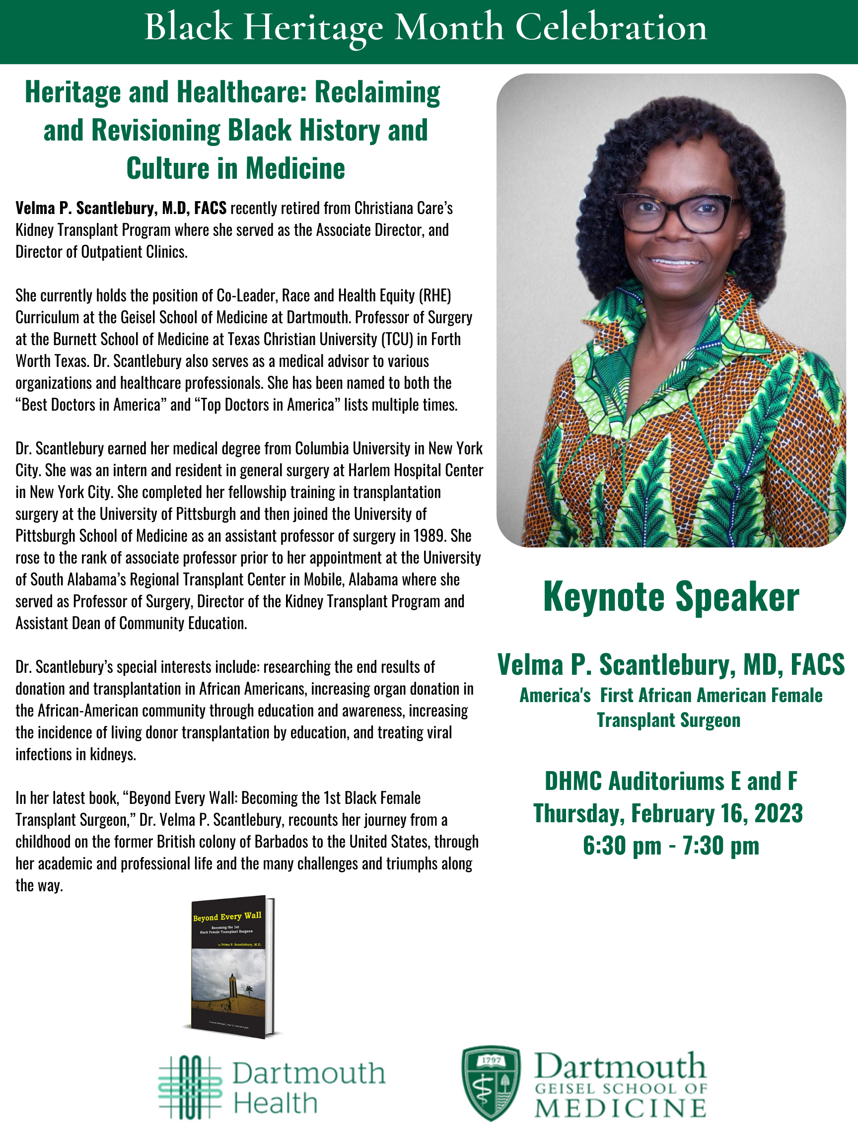 Black History Month keynote speaker