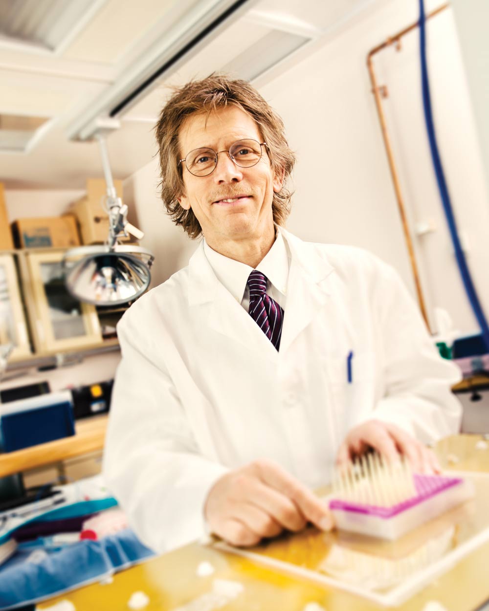 P. Jack Hoopes in lab